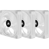 Corsair iCUE LINK QX120 RGB 120-mm-PWM-Lüfter, Gehäuselüfter weiß, Starter-Kit, 120 mm