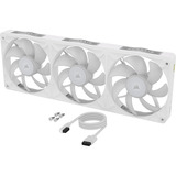 Corsair iCUE LINK RX360 II Unified Frame RGB-PWM, Gehäuselüfter weiß, mit iCUE LINK-System-Hub, White, 360 mm
