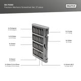 Digitus Feinmechaniker Schraubendreher Set, Bit-Satz grau, 57-teilig