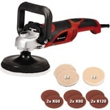 EINHELL Poliermaschine und Schleifmaschine CC-PO 1100/150 E rot/schwarz, 1.100 Watt, Schleifscheibe Ø 150mm