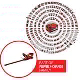 EINHELL Power X-Change Akku-Heckenschere GC-CH 1846 Li, 18Volt rot/schwarz, Li-Ionen Akku 2,0Ah