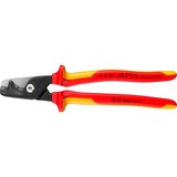 KNIPEX StepCut XL Kabelschere 95 18 225 VDE, Schneid-Zange rot/gelb, Länge 225mm