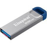 Kingston DataTraveler Kyson 512 GB, USB-Stick silber/blau