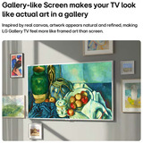 LG 65LX7B6LA.AEEQ (Gallery TV), QNED-Fernseher 165 cm (65 Zoll), silber/schwarz, UltraHD/4K, Gallery+, PVR, TimeShift