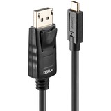 Lindy USB Adapterkabel, USB-C Stecker > DisplayPort Stecker schwarz, 10 Meter, + HDR