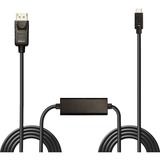 Lindy USB Adapterkabel, USB-C Stecker > DisplayPort Stecker schwarz, 10 Meter, + HDR