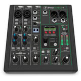 MACKIE ProFX6v3+ , Mischpult schwarz, professioneller 6-Kanal Mixer Enhanced FX