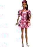 Mattel Barbie Deluxe Style im rosa Metallic Outfit, Spielfigur 