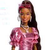 Mattel Barbie Deluxe Style im rosa Metallic Outfit, Spielfigur 