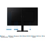SAMSUNG ViewFinity S80UD S27D800UAU, LED-Monitor 68 cm (27 Zoll), schwarz, UltraHD/4K, IPS, USB-Hub