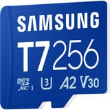 Samsung T7 microSDXC 256 GB, Speicherkarte blau