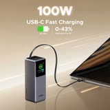 UGREEN PB726 20.000mAh 165W Powerbank mit einziehbarem Kabel 