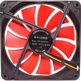 Xilence Performance C Serie 140x140x25, Gehäuselüfter schwarz/rot, 140 mm