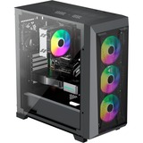 Xilence XILENT X X912.ARGB, Tower-Gehäuse schwarz, Tempered Glass