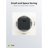goobay Apple Lightning / USB-C PD-Ladeset nano 20 Watt, Ladegerät schwarz, 1 Meter Kabel, PD
