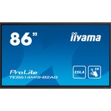 iiyama ProLite TE8614MIS-B2AG, Public Display schwarz (matt), UltraHD/4K, Touchscreen, HDMI, DP, USB-C