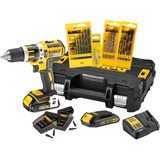 DeWALT Akku-Schlagbohrschrauber DCK795S2T, 18 Volt gelb/schwarz, T STAK-Box, 2x Li-Ionen Akku 1,5Ah, 71-tlg. Zubehör