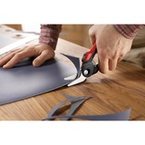 BESSEY Combi-Schere abgewinkelt D48A-2 schwarz/rot, mit 2K Griff