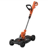 BLACK+DECKER 3-in-1 Multi-Trimmer Set BESTA530CM-QS, Rasentrimmer orange/schwarz, 550 Watt, inkl. Mäher-Chassis