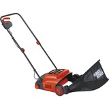 BLACK+DECKER Elektro-Rasenlüfter GD300, Vertikutierer orange/schwarz, 600 Watt