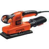 BLACK+DECKER Kompakt-Schwingschleifer KA320EKA orange/schwarz, Koffer, 240 Watt