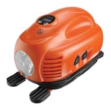 BLACK+DECKER Kompressor ASI200-XJ, 8,27bar, Luftpumpe orange/schwarz, 12 Volt Zigarettenzünder-Anschluss