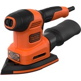 BLACK+DECKER Multischleifer 4in1 BEW200-QS, Deltaschleifer orange/schwarz, 200 Watt