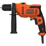 BLACK+DECKER Schlagbohrmaschine BEH200-QS orange/schwarz, 500 Watt