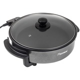 Bestron Multifunktions Party- /Snackpfanne AHP1200 grau/schwarz, 1.500 Watt, Ø 30cm