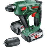 Bosch Akku-Bohrhammer Uneo Maxx, 18Volt grün/schwarz, 2x Li-Ionen Akku 2,5Ah, im Koffer, POWER FOR ALL ALLIANCE