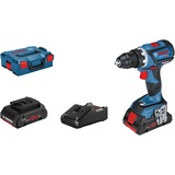 Bosch Akku-Bohrschrauber GSR 18V-60 C Professional, 18Volt blau/schwarz, 2x Li-Ion Akku ProCORE18V 4,0Ah, L-BOXX