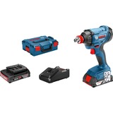 Bosch Akku-Drehschlagschrauber GDX 18V-180 Professional blau/schwarz, L-BOXX, 2x Li-Ionen Akku 2,0Ah