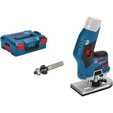 Bosch Akku-Kantenfräse GKF 12V-8 Professional solo, 18Volt, Fräsmaschine blau/schwarz, ohne Akku und Ladegerät, in L-BOXX