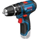 Bosch Akku-Schlagbohrschrauber GSB 12V-15 Professional, 12Volt blau/schwarz, ohne Akku und Ladegerät, L-BOXX