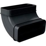 Bosch Home 90° Flachkanalbogen HEZ9VDSB2, Rohr schwarz, vertikal, männlich