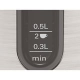 Bosch Home Wasserkocher DesignLine TWK4P440 edelstahl/schwarz, 1,7 Liter