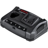Bosch Ladegerät GAX 18V-30 Professional schwarz, 10,8/12 Volt + 14,4/18 Volt + USB