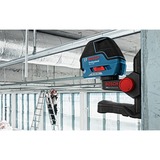 Bosch Linienlaser GLL 3-50 Professional, Kreuzlinienlaser blau/schwarz, Laserzieltafel, Schutztasche