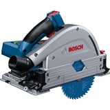 Bosch PRO Akku-Tauchsäge BITURBO GKT 18V-52 GC Professional, Handkreissäge blau/schwarz, 2x Akku ProCORE18V 5,5Ah, Führungsschiene, L-BOXX