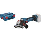 Bosch PRO Akku-Winkelschleifer BITURBO GWS 18V-15 C Professional solo blau/schwarz, ohne Akku und Ladegerät, in L-BOXX