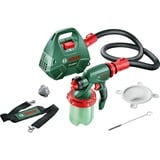 Bosch Professional Farbsprühsystem PFS 3000-2, Sprühpistole grün/schwarz, 650 Watt, Düse für Lackfarben + Düse für Wandfarbe