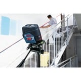 Bosch Professional Kombilaser GCL 2-50 C Professional + RM2 + BT150, Kreuzlinienlaser blau/schwarz, rote Laserlinien, mit Halterung und Stativ