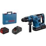 Bosch Professional PRO Akku-Bohrhammer BITURBO GBH 18V-36 C Professional blau/schwarz, 2x Akku ProCORE18V 5,5Ah, Bluetooth Modul, im Koffer
