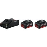 Bosch Professional PRO Starter-Set 18V (2x GBA 18V 4,0Ah + GAL 18V-40 Professional), Ladegerät schwarz, 2x Akku + Ladegerät, AMPShare Alliance