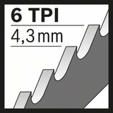 Bosch Professional Säbelsägeblatt S 644 D Top for Wood, 100 Stück Länge 150mm