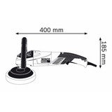 Bosch Professional Winkelpolierer GPO 14CE, Poliermaschine blau, 1.400 Watt