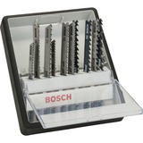 Bosch Robust Line Stichsägeblatt-Set Wood, 10-teilig, Sägeblatt-Satz 
