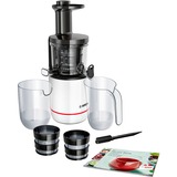 Bosch Slow Juicer VitaExtract MESM500W, Entsafter weiß/schwarz