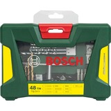 Bosch V-Line TiN-Bohrer- und Bit-Set, 48-teilig, Bohrer- & Bit-Satz grün, mit Magnetstab