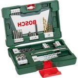 Bosch V-Line TiN-Bohrer- und Bit-Set, 48-teilig, Bohrer- & Bit-Satz grün, mit Magnetstab